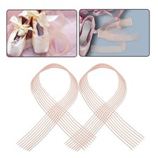 4Pcs Pink Reusable Elastic Stretch Bands for Pointe Shoes Ballet Dance