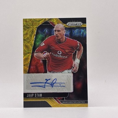 2024-25 Prizm Premier League Signatures Jaap Stam Choice Gold Auto /10 #S-JS