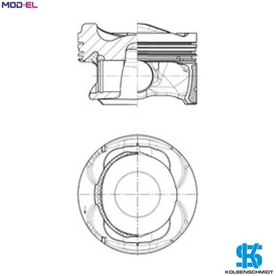 KOLBEN 40883600 STD für FORD MONDEO/IV/Turnier GRAND/C-MAX/Van KUGA/II FOCUS