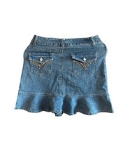 Y2K Rare Vintage Mini Jean Skirt with UNIQUE Details In Size Small