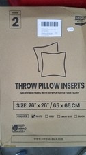 Utopia Bedding Throw Pillow Inserts Pack of 2, White , 26" x 26"