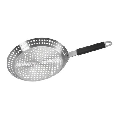 Stainless Steel Barbecue Tray with Drain Holes 50cm for Outdoor Cooking