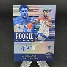 2020-21 NAJI MARSHALL PANINI ILLUSIONS AUTOGRAPHED AUTO ROOKIE CARD RC #RS-NMJ