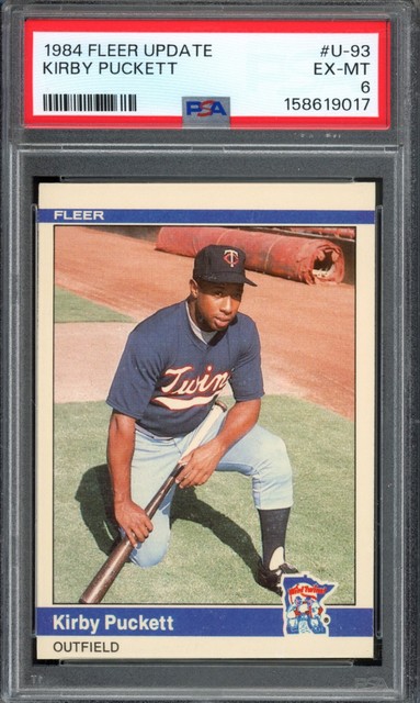 Kirby Puckett 1984 Fleer Fleer Update