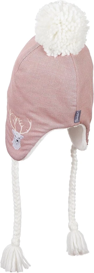 Bonnet d'hiver fille Sterntaler bonnet enfant bonnet avec pompon, 18-24... - Photo 3/3