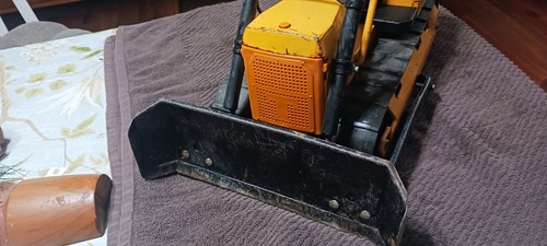 VINTAGE MIGHTY TONKA T-9 DOZER PRESSED STEEL 17 1/2" LONG Beauty ****