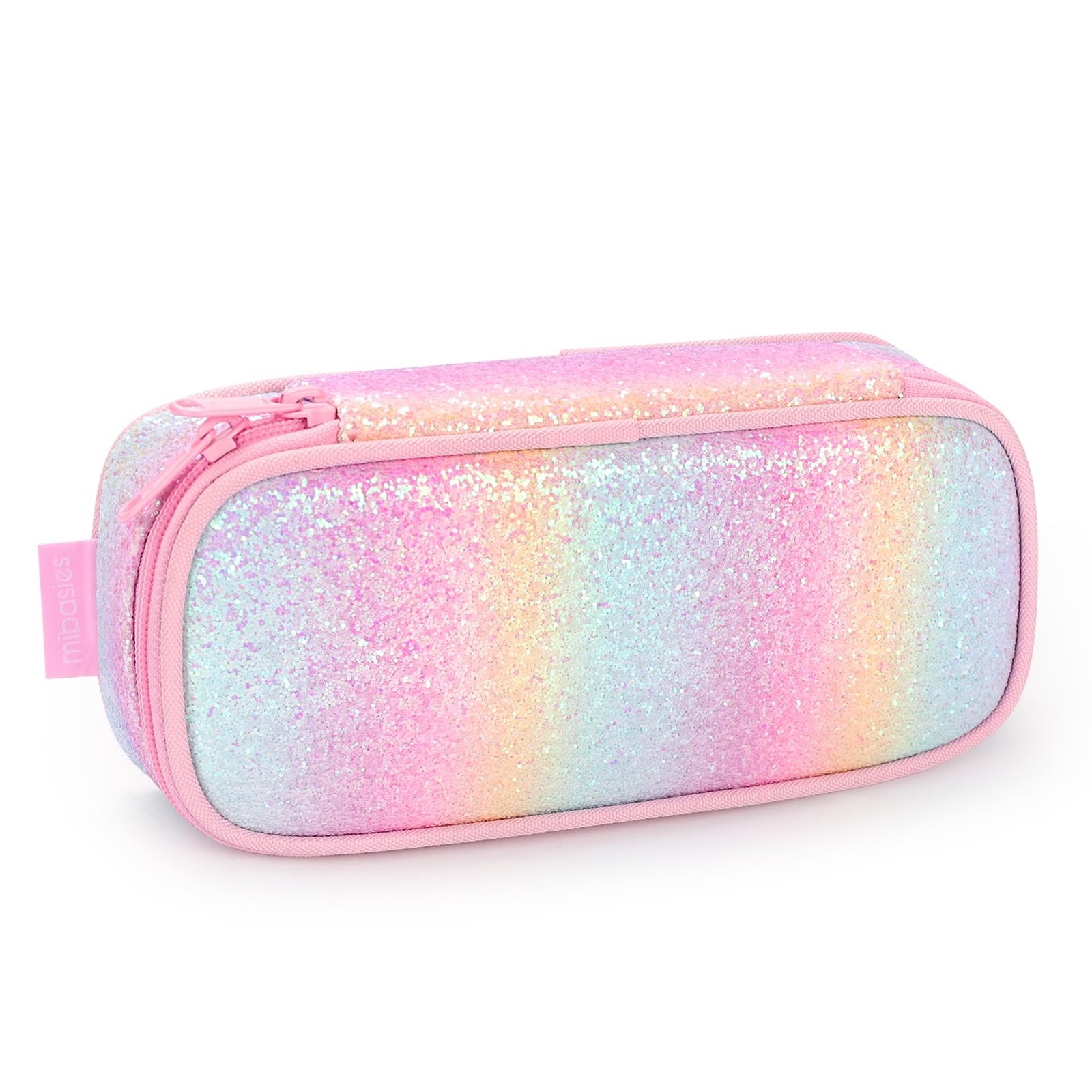 Case For Kids Multi-slot Pencil Pouch Pink Blue Rainbow Colo