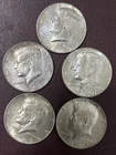 1967 kennedy half dollar 40% Silver Lot Of 5 Coins