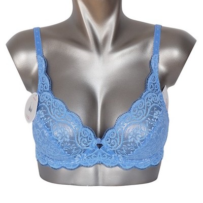 Triumph Amourette 300 W BH mit Bügel 7539/UN himmelblau elegant Spitze NEU