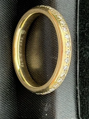 Rauschmayer Memory-Ring 585 Gold 0,72 ct Brillanten Gr.59 Zertifikat - Bild 1 von 4