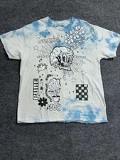 A-Lab T-Shirt L “Never Grow Up” Skull “Pure Joy” Tie-Dye  Novelty