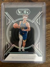 2024-25 Brandin Podziemski #126 Silver 12/49 Icon Edition Panini Noir Warriors