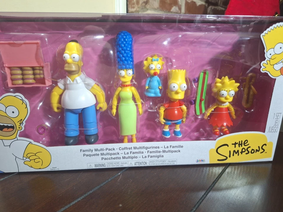 Jakks Pacific Los Simpson 5 pulgadas figuras de acción familia paquete múltiple TOTALMENTE NUEVO Foto 2 de 4