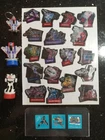 Transformers 1984 Vintage Puffy/Hologram Stickers, Stamps, Starscream Keychain