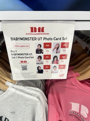 Babymonster ユニクロ　中華　購入特典　6枚トレカ　セット IN HAND* Uniqlo - Kpop Babymonster - Sealed Photocard SET 6p