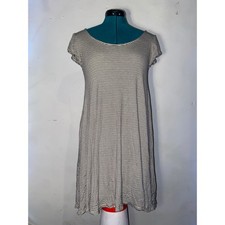 American Eagle Minimalist Parisian Classic B&W Striped Strappy Back TShirt Dress
