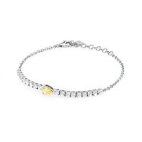 Morellato Armband Damen Tesori Silber 925 - Tennis Gelber Stein