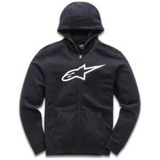 ALPINESTARS ASTARS Ageless II Zip Fleece Hoody Blk/Wht Medium AS3853052102074