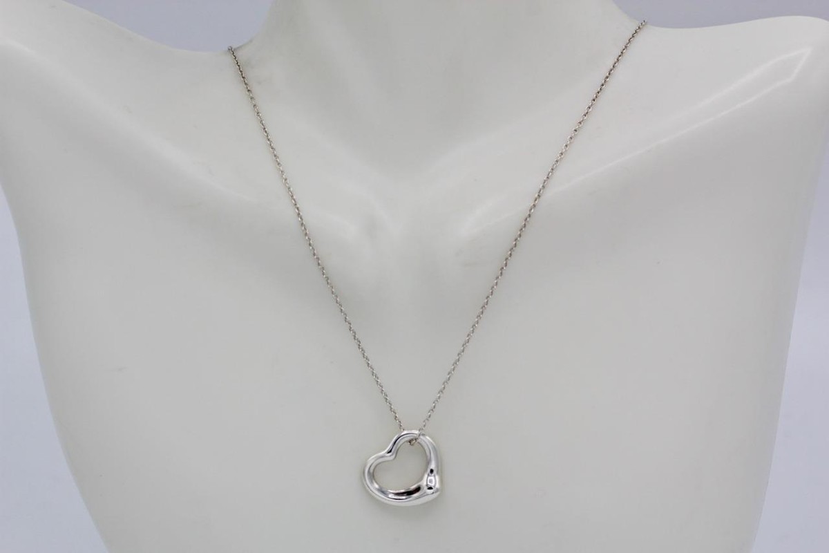 ネックレス・ペンダント Tiffany&Co. 10660092 ELSAPERETTI OPENHEART PENDANT 16mm/41cm Tiffany & Co. Elsa Peretti 16mm Open Heart Pendant 925