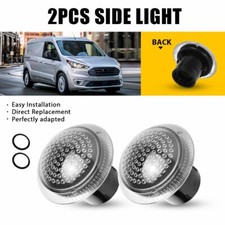 Clear Lens Side Fender Turn Signal Lights For 2010-2023 Ford Transit Connect B Clear Lens Side Fender Turn Signal Lights For 2010-2023 Ford Transit Connect B