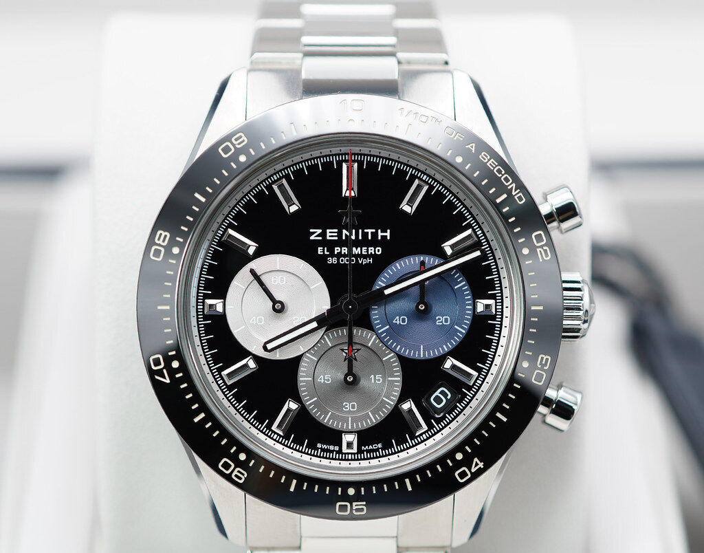 Zenith Chronomaster Sport Black Dial Wristwatch 03.3100.3600/21