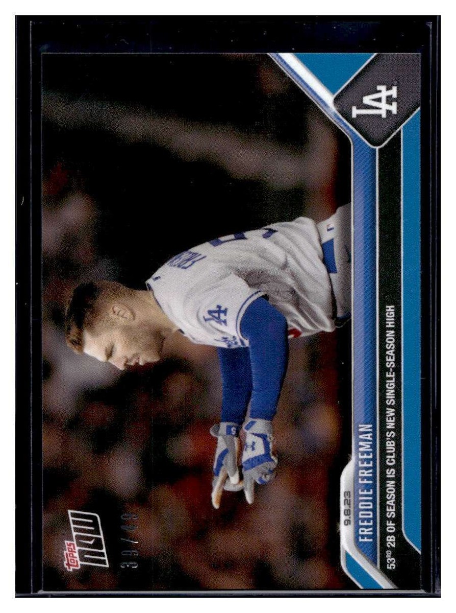2023 Topps Now #833 Freddie Freeman Blue Parallel Card #d 39/49 | eBay