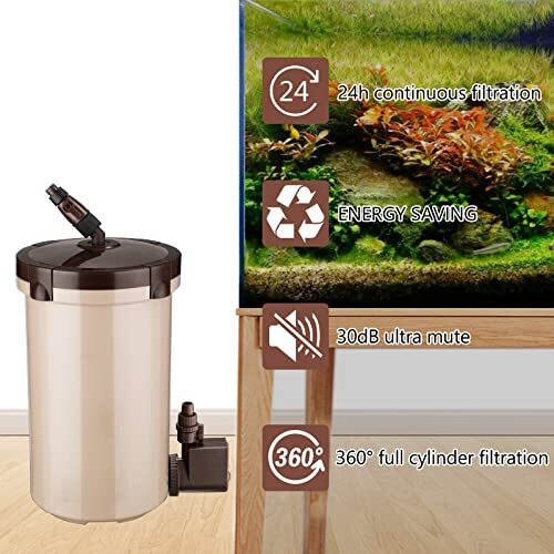 Illustration of Quiet External Filter For Home Aquarium