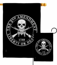 2nd Amendment Liberty Garden Flag Historic Patriotic Decorative Gift Yard Banner