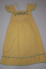 NWT Girl's Sophie Rose Yellow Sequin Pretty Dress Size 6X