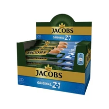 JACOBS 2in1 Original Instant Coffee Sachets Full Box 20 x 14g