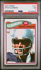 1977 Topps #177 Steve Largent ROOKIE RC SEAHAWKS HOF PSA 7 Near MINT