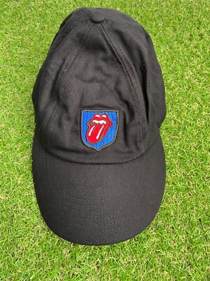 Vintage The Rolling Stones Official Fan Club Member Adjustable Hat Cap Black