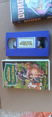 Vintage VHS 90ERer Disney Set 4 VHS klassische Cartoons #1 spanische Sprache Pal ARGENTINIEN - Bild 8 von 15
