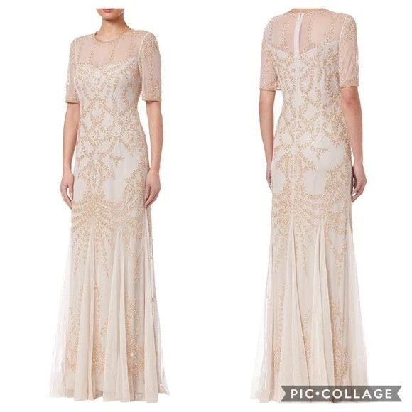 Vestido largo con cuentas Adrianna Papell Foto 2 de 4