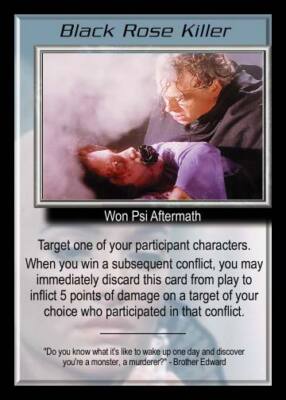 Babylon 5: Black Rose Killer [Ungraded] from set Wheel of Fire B5 Precedence