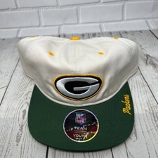 Green Bay Packers NFL Offwhite Team Apparel Hat Snapback Cap New Youth