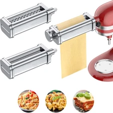 Pasta Attachment for KitchenAid Stand Mixer Pasta Roller Cutter Set