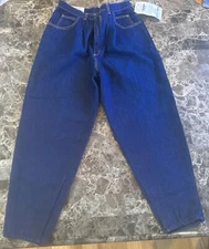 Gitano Baggy Denim Missy Size 16 Short Vintage 1990s Dark Wash Blue Jeans NWT