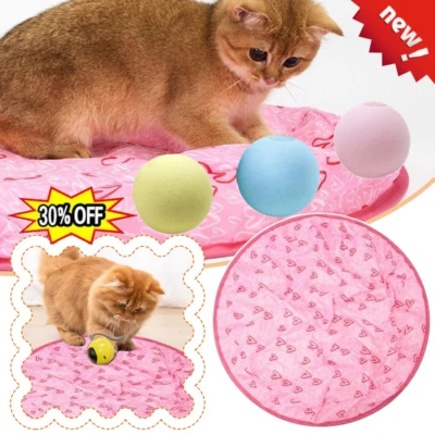 Interaktives Katzenspielzeug Ball Jagdhaube Cat Beißball Automatisch Rollender