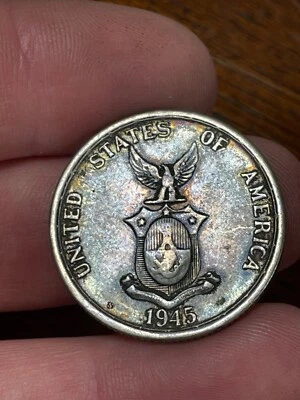 Monnaie Philippines 50 Centavos 1945 Argent (10-28) - Photo 1/4