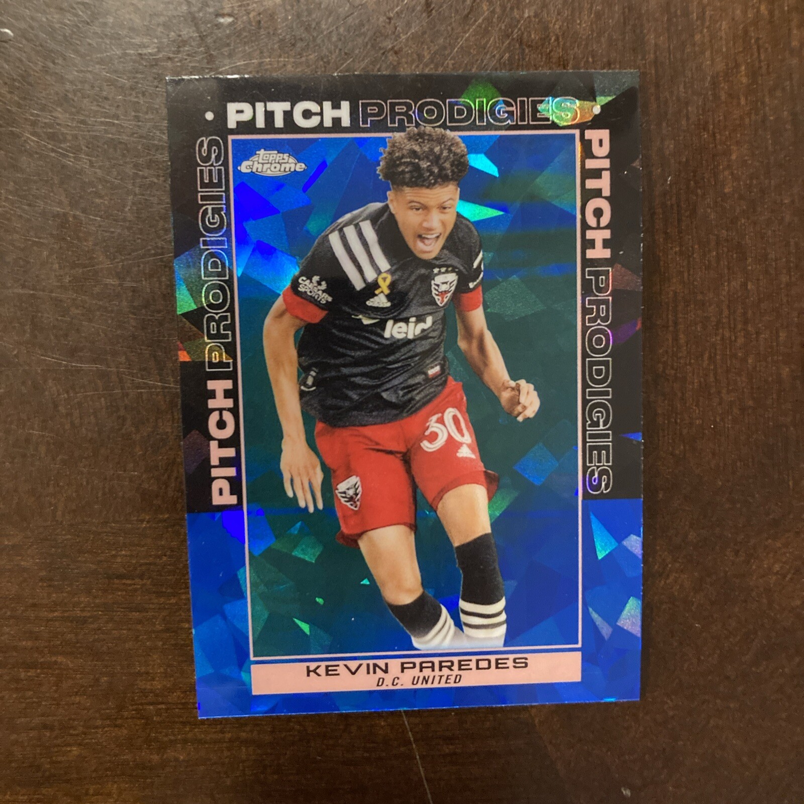 Kevin Paredes 2021 Topps Chrome Sapphire MLS Soccer # 150 Pitch Prodigies view 3