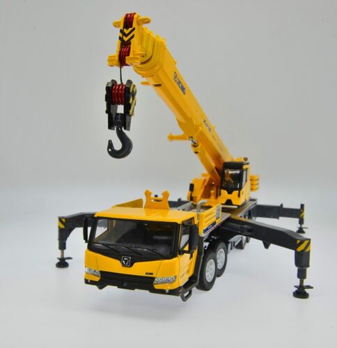 1:50 XCMG 75 Truck Crane Model Hoist Replica Collection 2 Cab Open 4 Axles Gifts - Picture 1 of 23