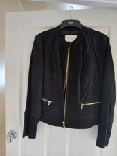 Vila Black Suede Jacket Xl
