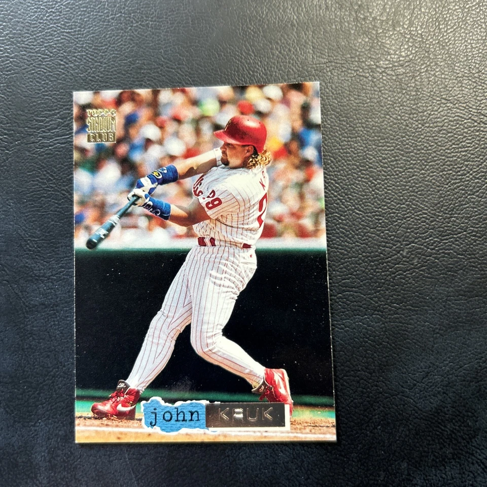 B10 1994 Stadium Club Golden Rainbow #3 John KRUK Philadelphia Phillies - Image 2 of 2