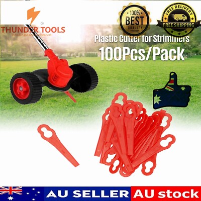 Thunder Tools 100Pcs/Pack 83mm Plastic Cutter Cutting Accessories for Strimmers