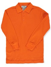 Galaxy Uniform Boys' Long-Sleeved Pique Polo Shirt