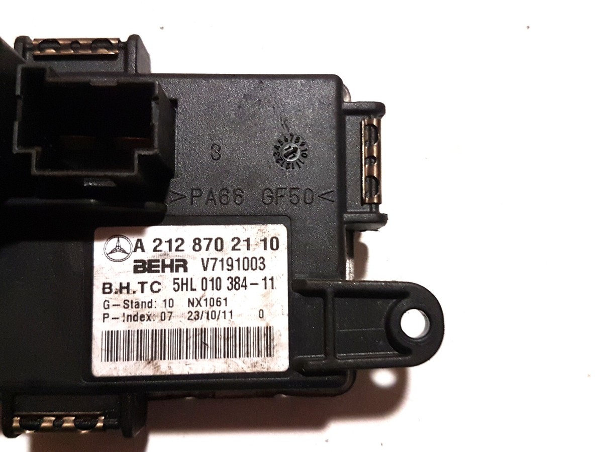 MERCEDES- BENZ E W212 2011 HEATER RESISTOR OEM A2128702110 