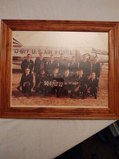 Photo cadre vintage armée de l'air sq 4 Fh12 13,5 x 16,5
