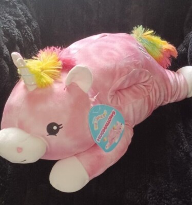 Squishmallows Hugmallows Pink Easter Unicorn Liel