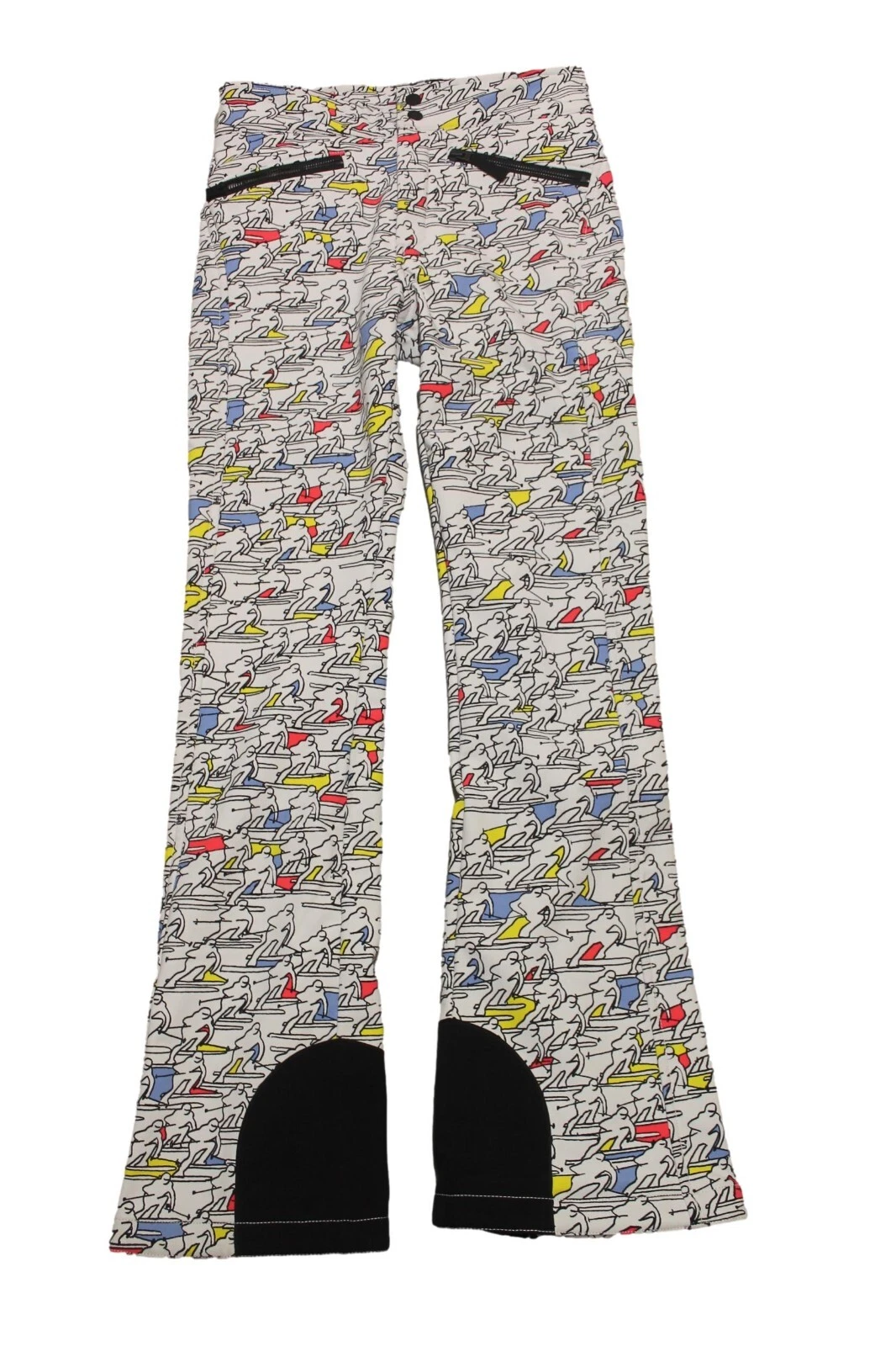 Bogner Fire+Ice Ireen Women's Ski Pants White Black Pink Size 36 S NEW
